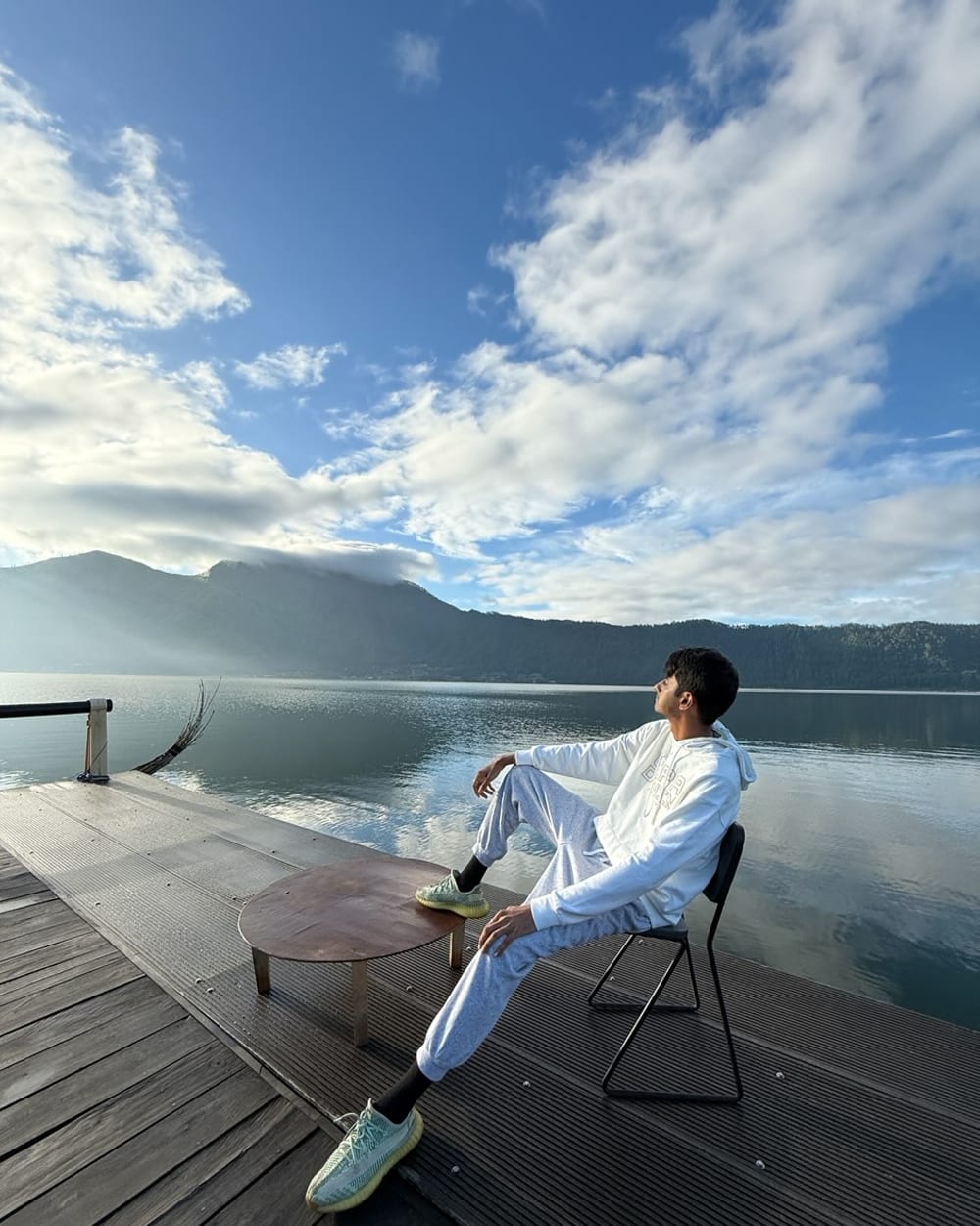 Shivendu Anand on a quiet morning by the water
